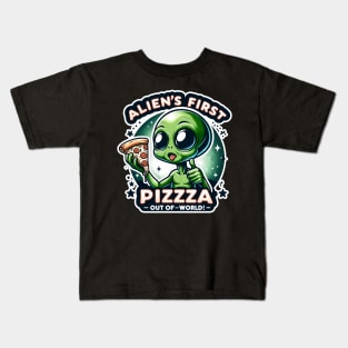 Alien's Pizza Adventure Kids T-Shirt